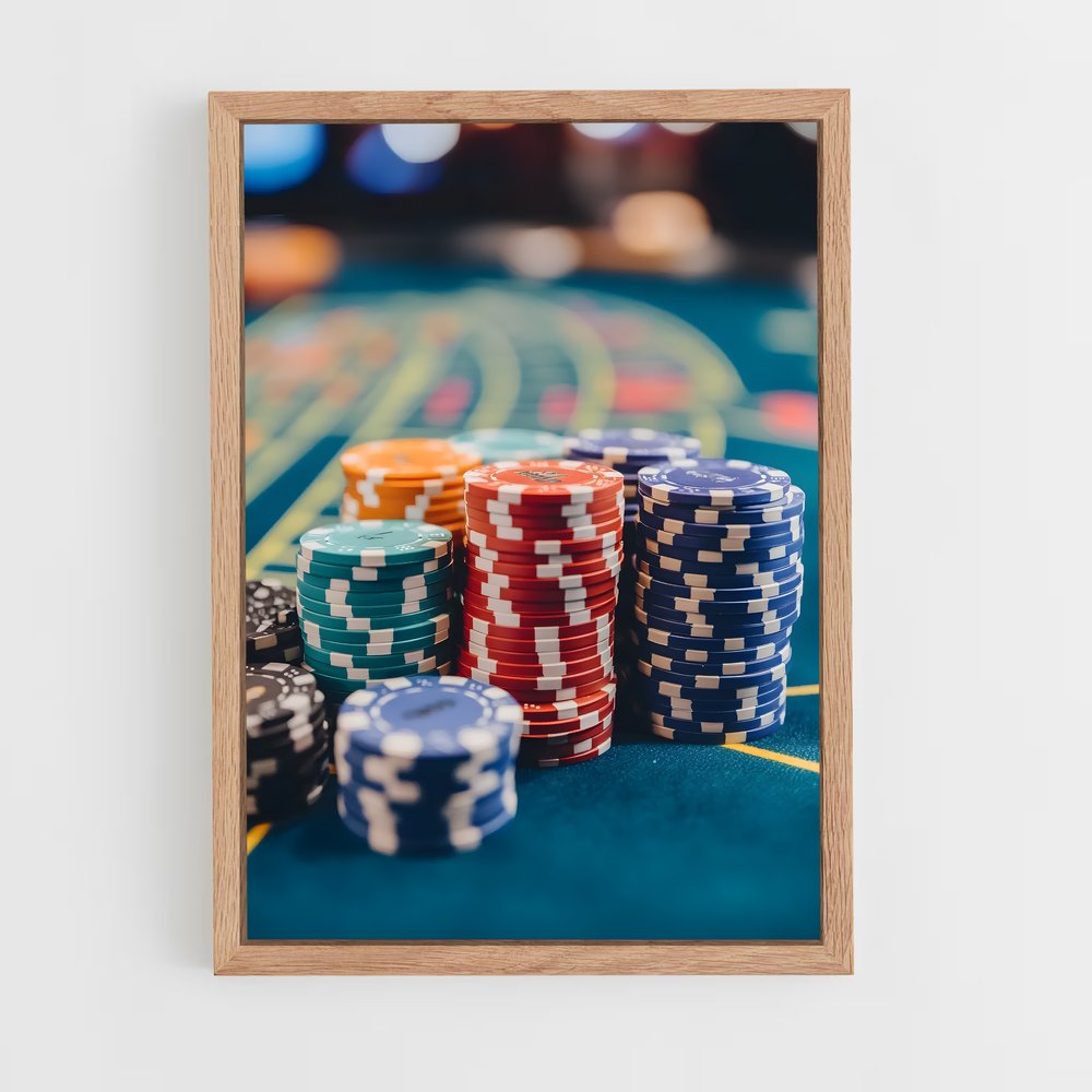 ap-casino chips-9 cadre Bois clair
