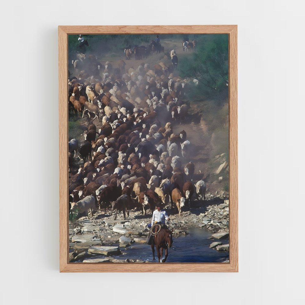 ap-cattle ranch-1 cadre Bois clair