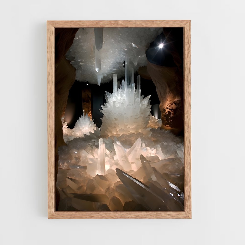 ap-cave crystals-4 cadre Bois clair