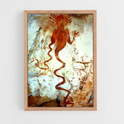ap-cave paintings-2 cadre Bois clair