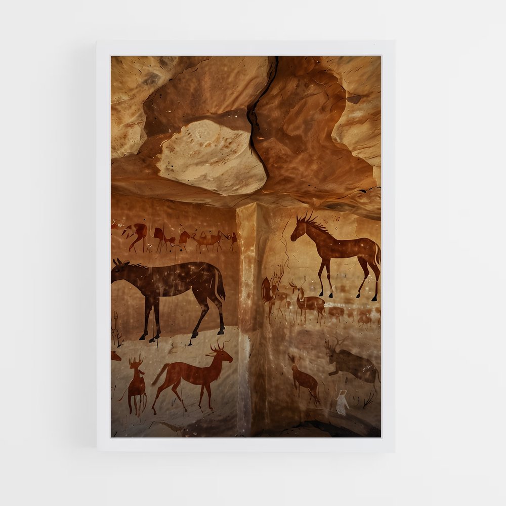 ap-cave paintings-4 cadre Blanc