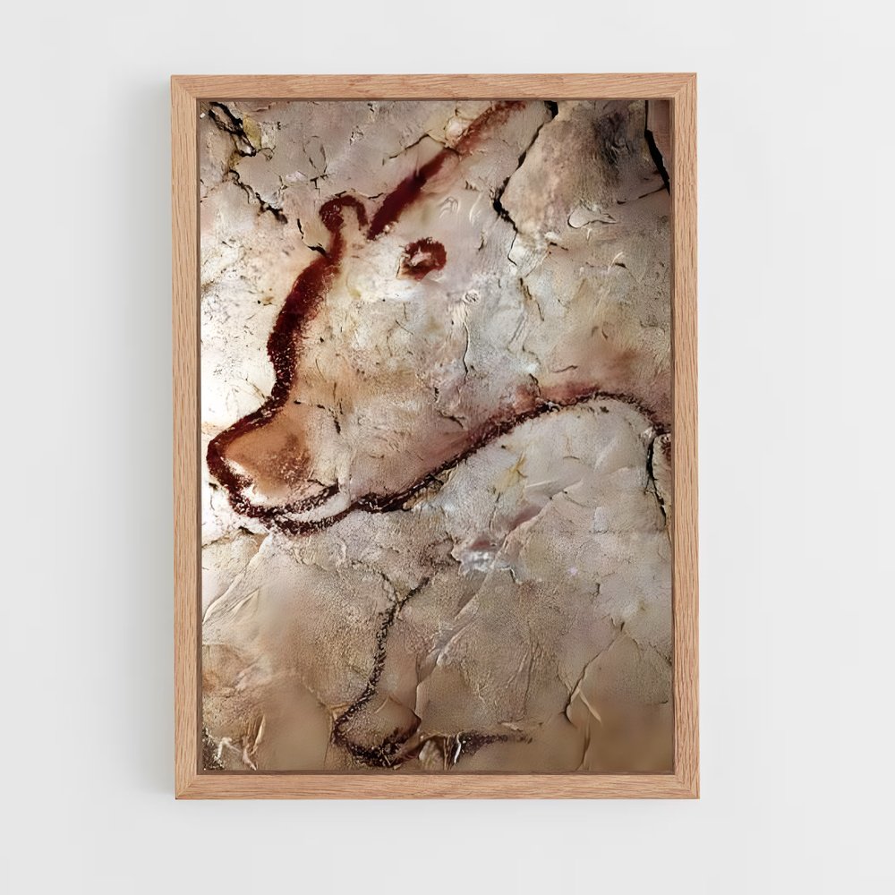 ap-cave paintings-7 cadre Bois clair