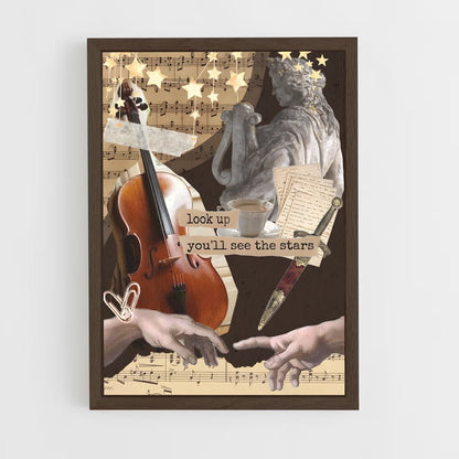 ap-cello-3 cadre Bois foncé
