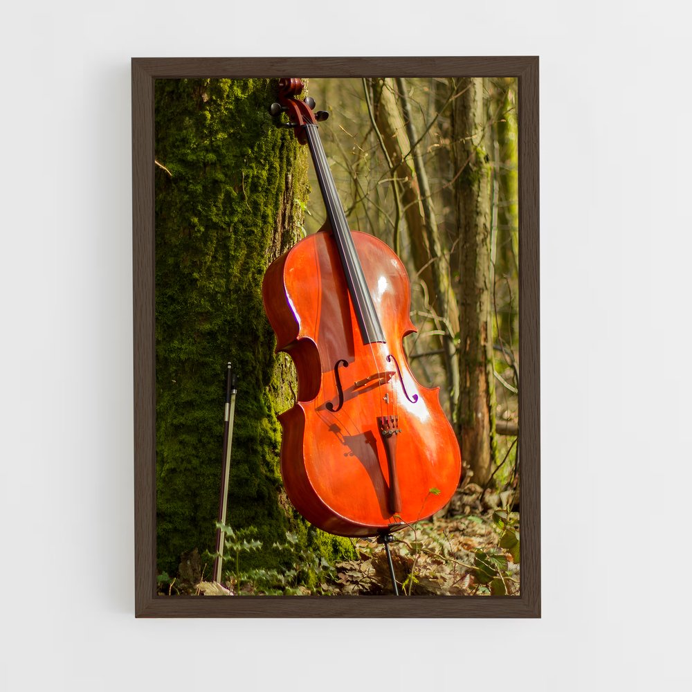 ap-cello-4 cadre Bois foncé