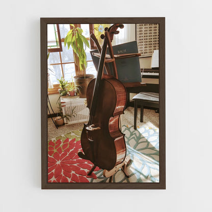 ap-cello-5 cadre Bois foncé