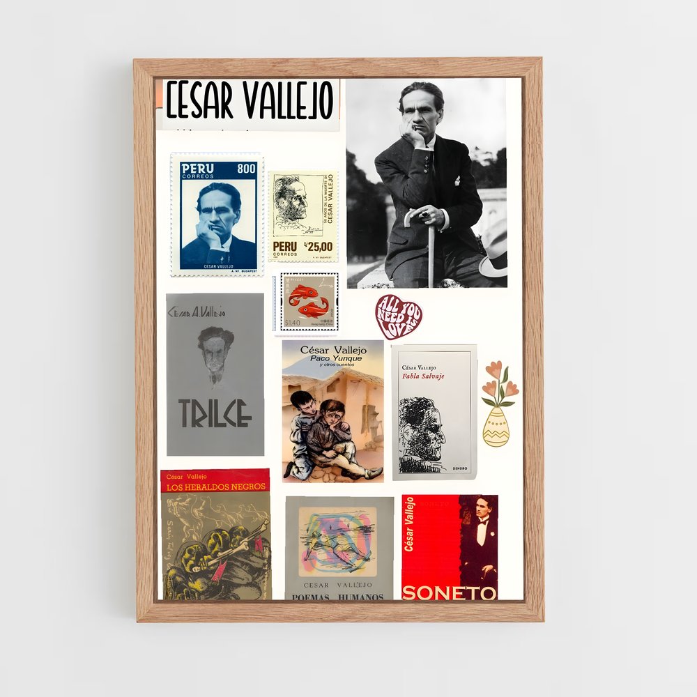 ap-cesar vallejo-5 cadre Bois clair