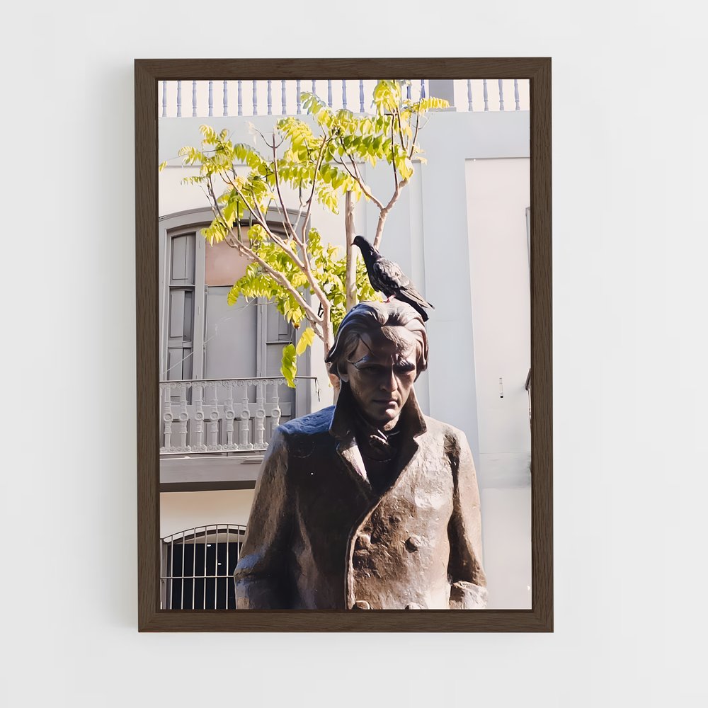 ap-cesar vallejo-8 cadre Bois foncé