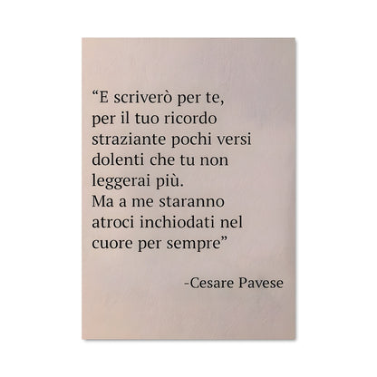 Poster L'Élégance de Pavese
