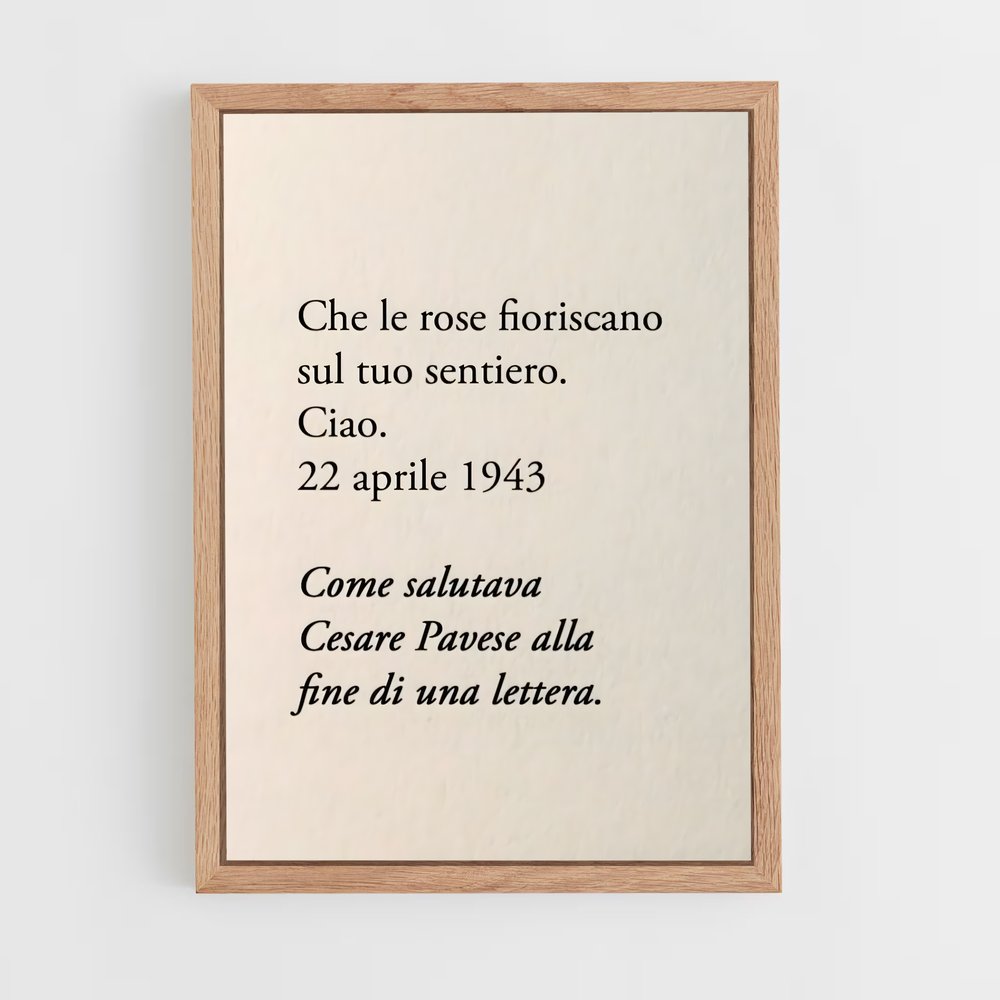 ap-cesare pavese-1 cadre Bois clair