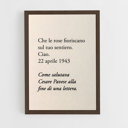 ap-cesare pavese-1 cadre Bois foncé