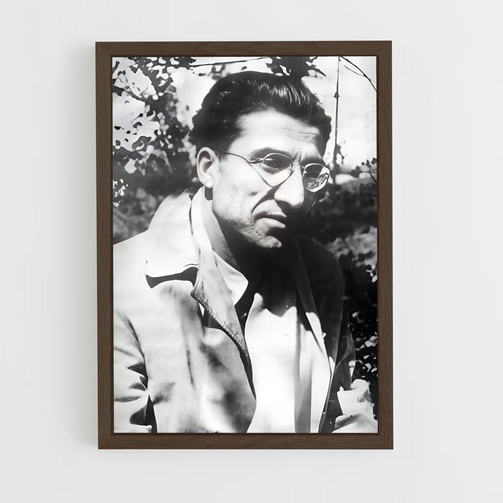ap-cesare pavese-3 cadre Bois foncé