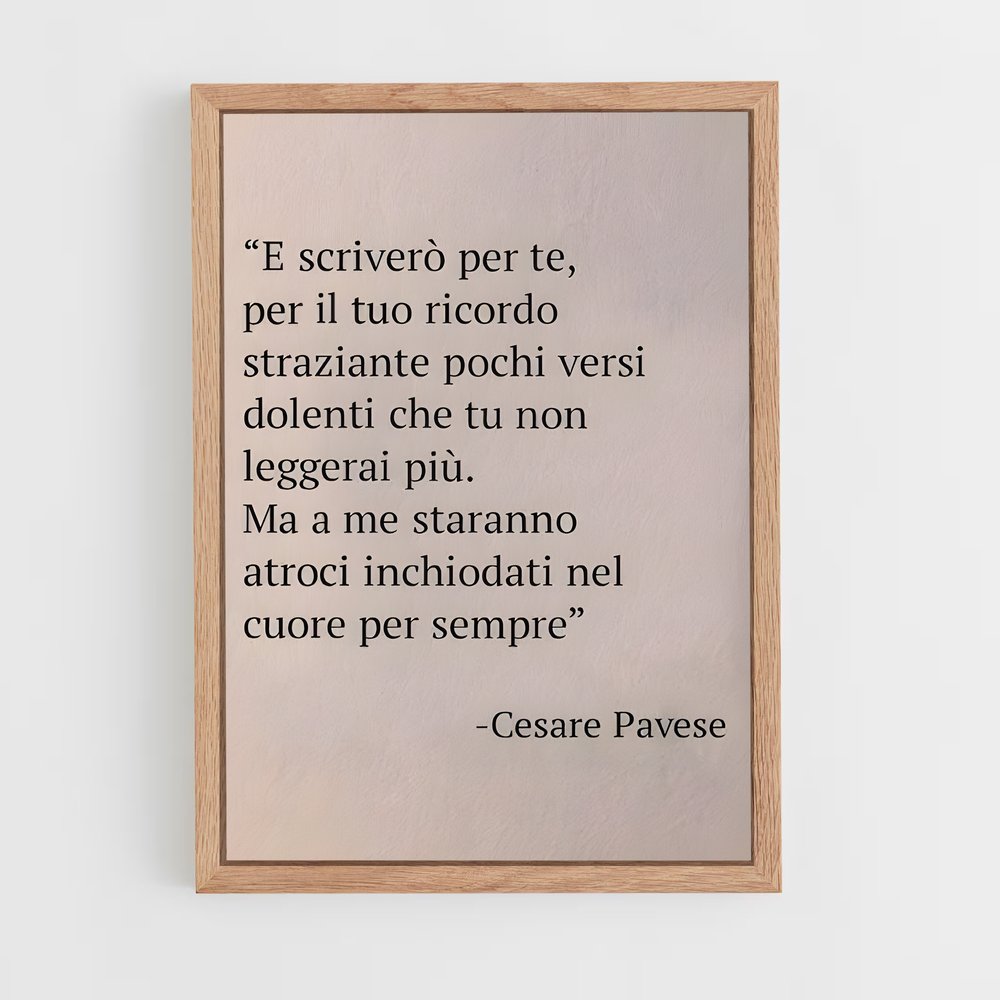 ap-cesare pavese-4 cadre Bois clair