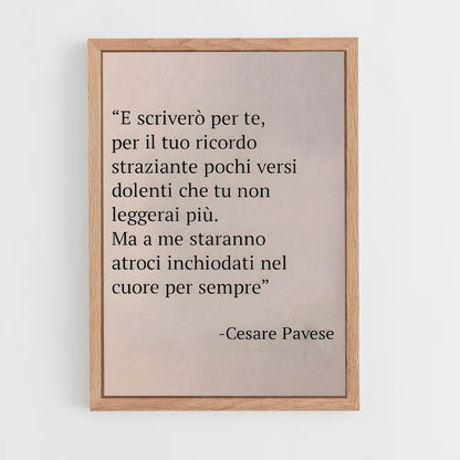 ap-cesare pavese-4 cadre Bois clair