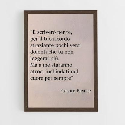 ap-cesare pavese-4 cadre Bois foncé