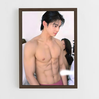 ap-cha eun-woo-13 cadre Bois foncé