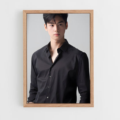 ap-cha eun-woo-16 cadre Bois clair