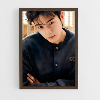 ap-cha eun-woo-7 cadre Bois foncé