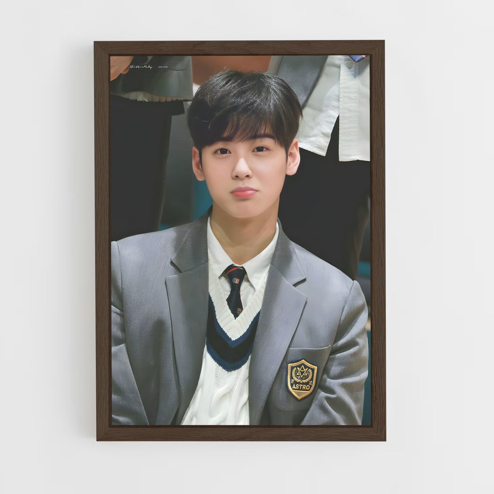 ap-cha eun-woo-8 cadre Bois foncé
