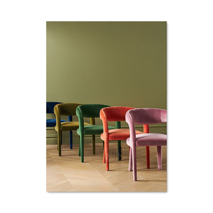 Poster Chaise Arc-en-Ciel
