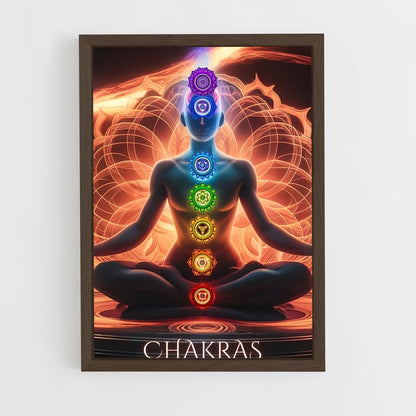 ap-chakras-4 cadre Bois foncé