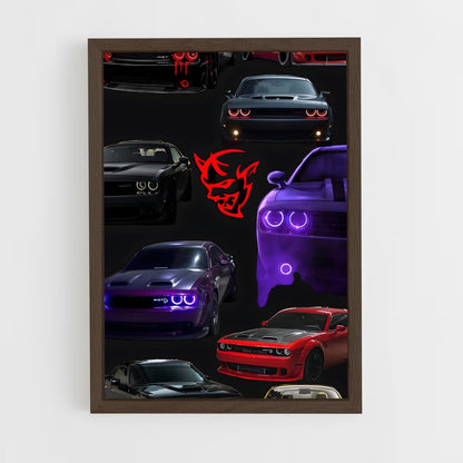 ap-challenger srt demon-5 cadre Bois foncé