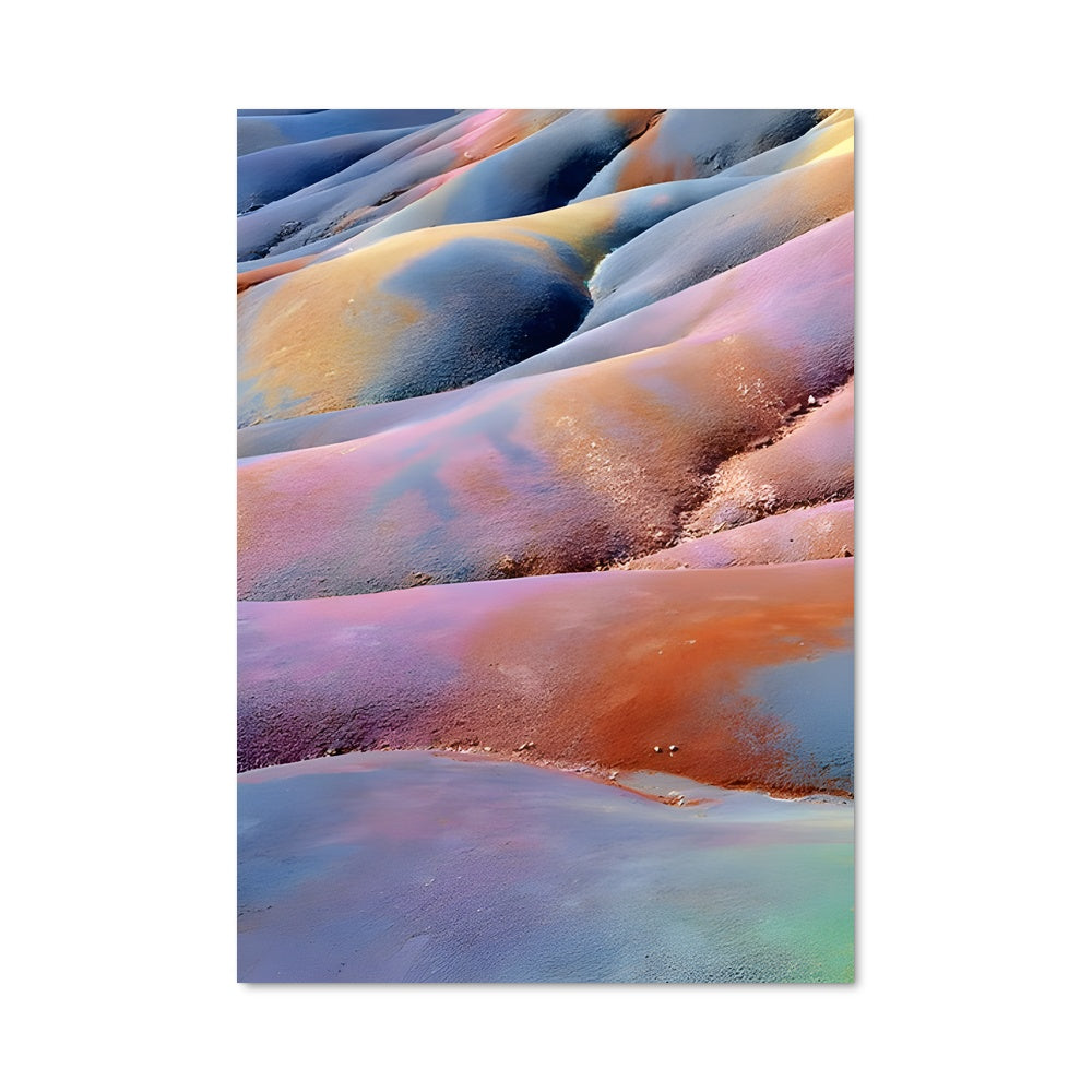 Poster Collines Colorées