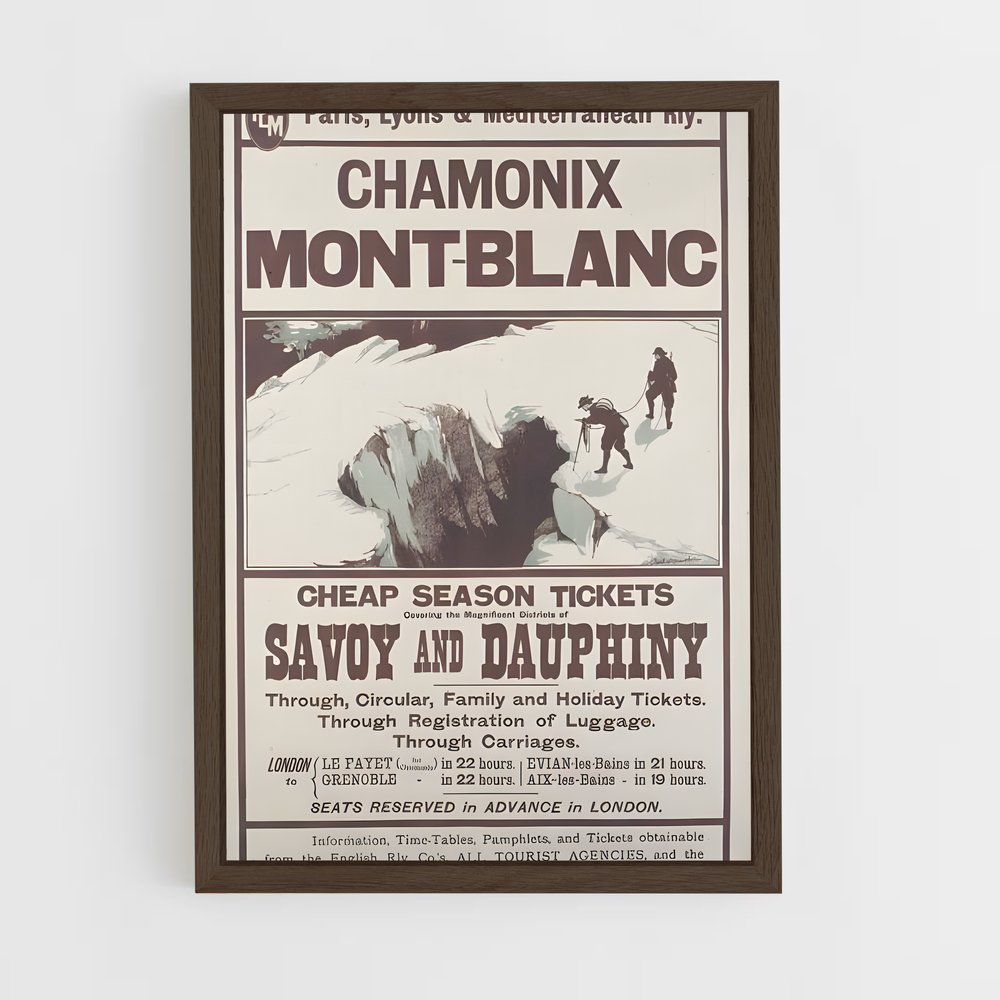 ap-chamonix 1924-4 cadre Bois foncé