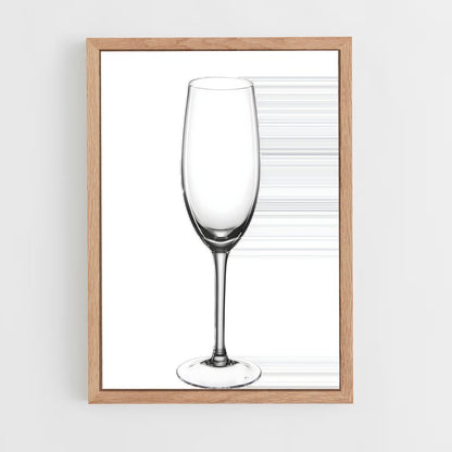 ap-champagne flute-1 cadre Bois clair