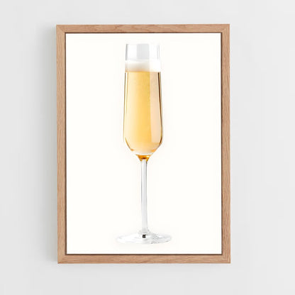 ap-champagne flute-2 cadre Bois clair