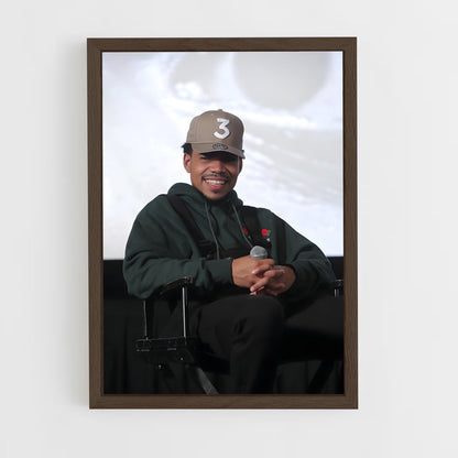 ap-chance the rapper-1 cadre Bois foncé