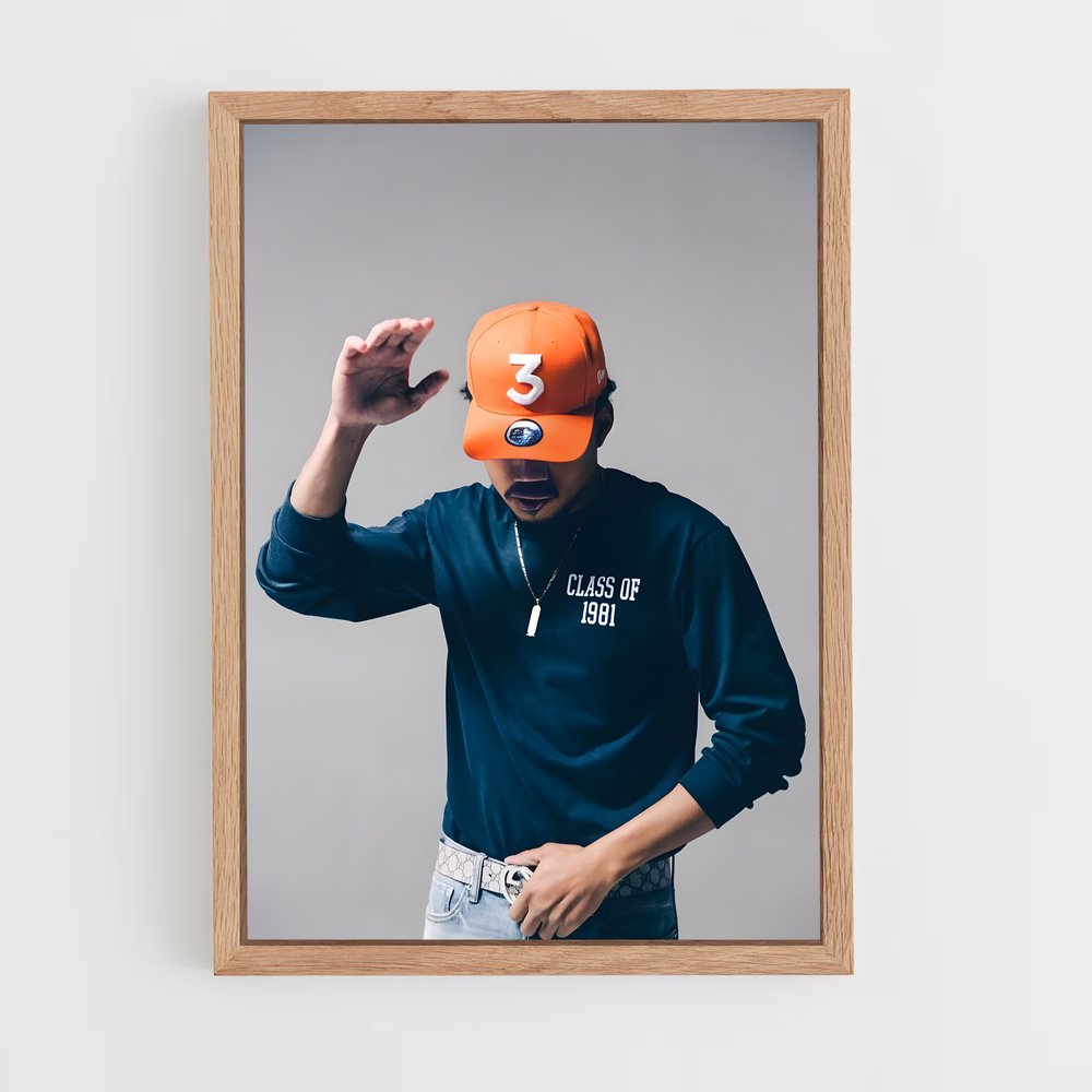 ap-chance the rapper-6 cadre Bois clair