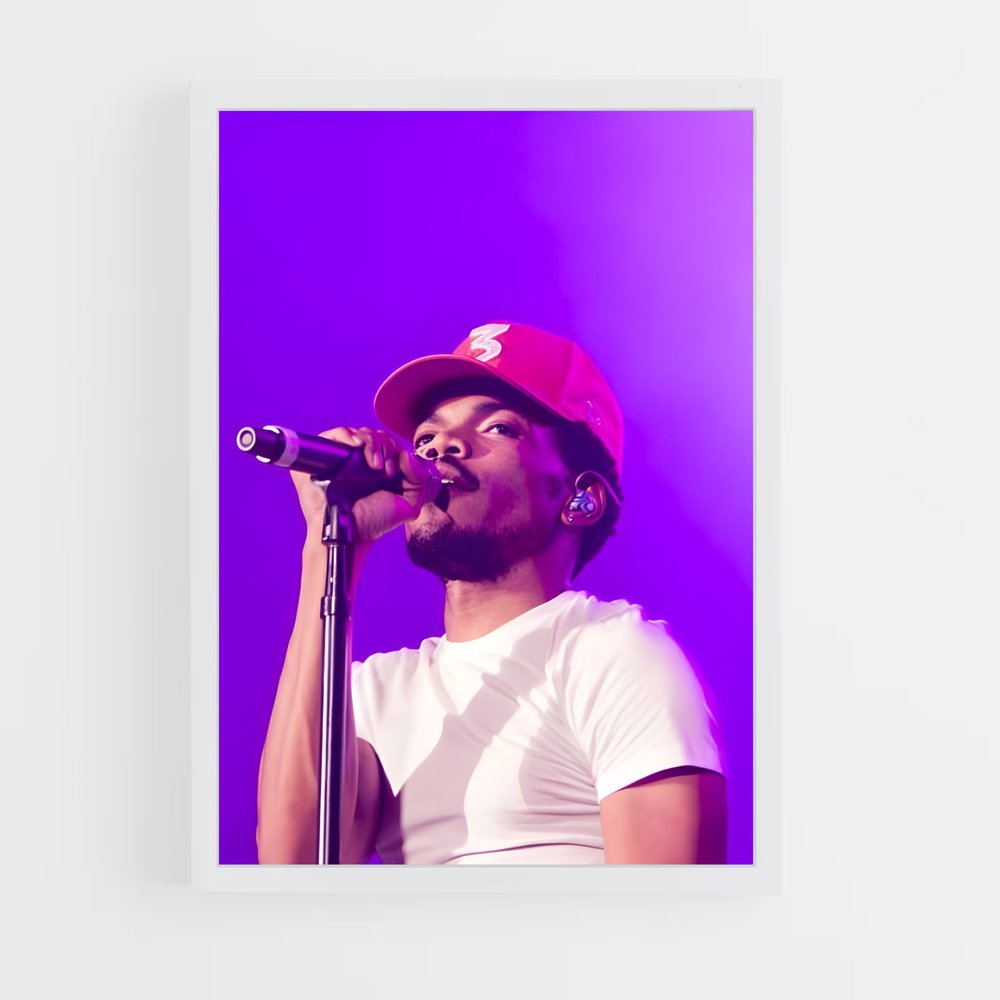 ap-chance the rapper-7 cadre Blanc