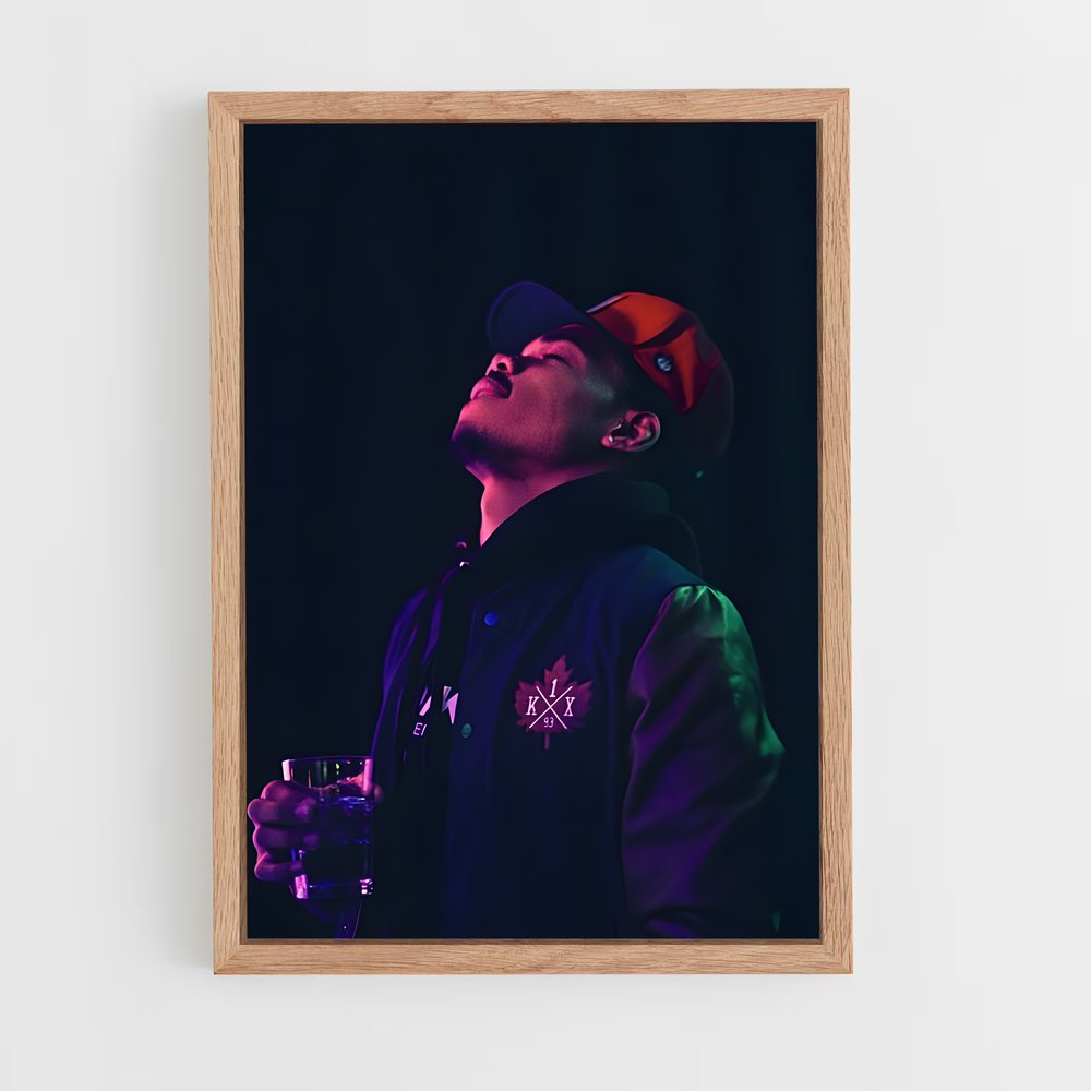ap-chance the rapper-8 cadre Bois clair