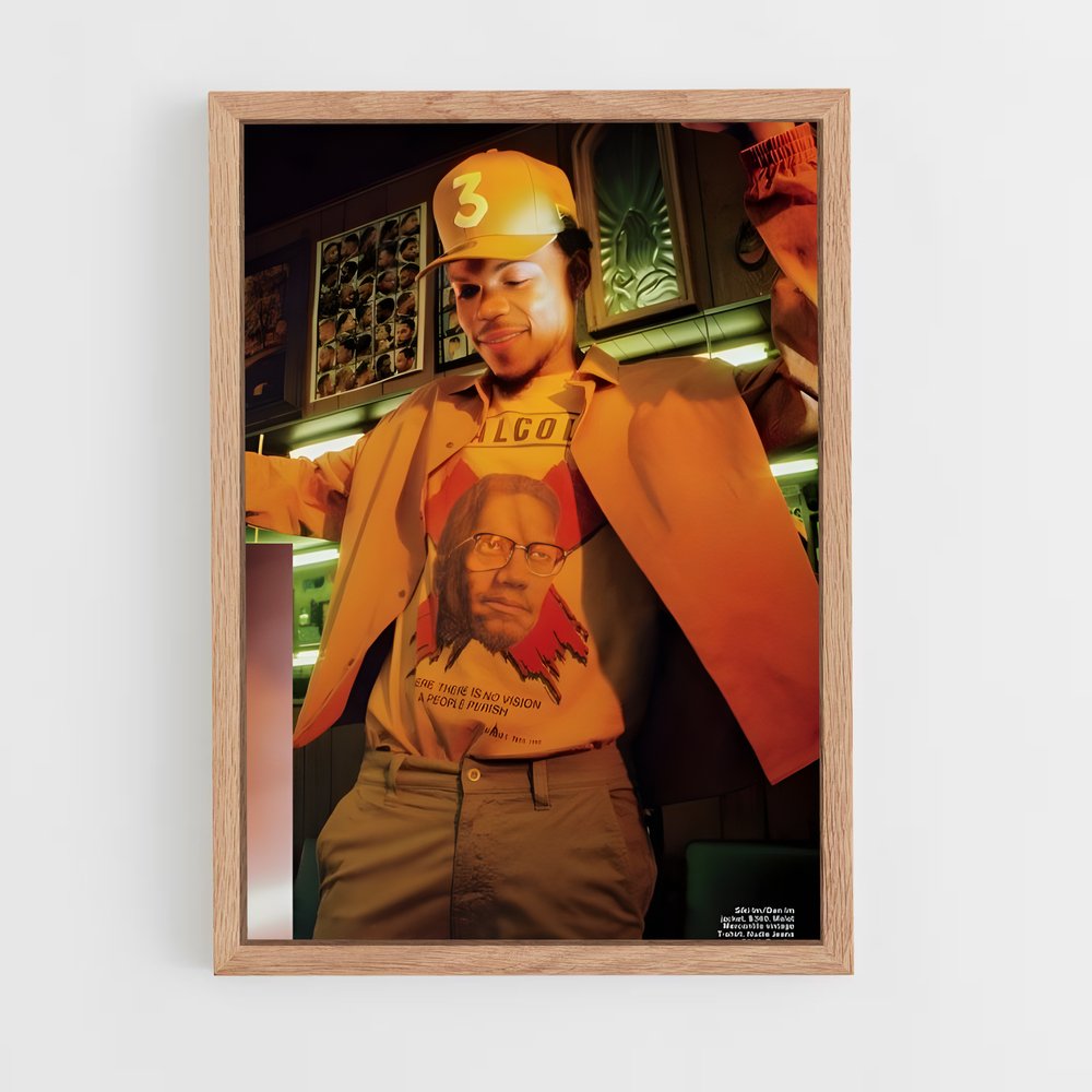 ap-chance the rapper-9 cadre Bois clair
