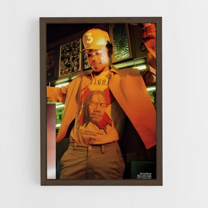 ap-chance the rapper-9 cadre Bois foncé