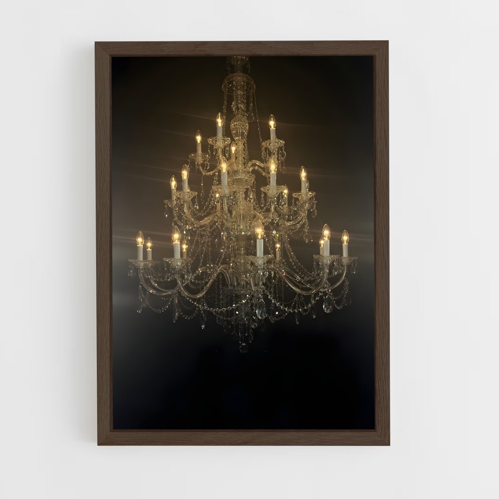 ap-chandelier-3 cadre Bois foncé