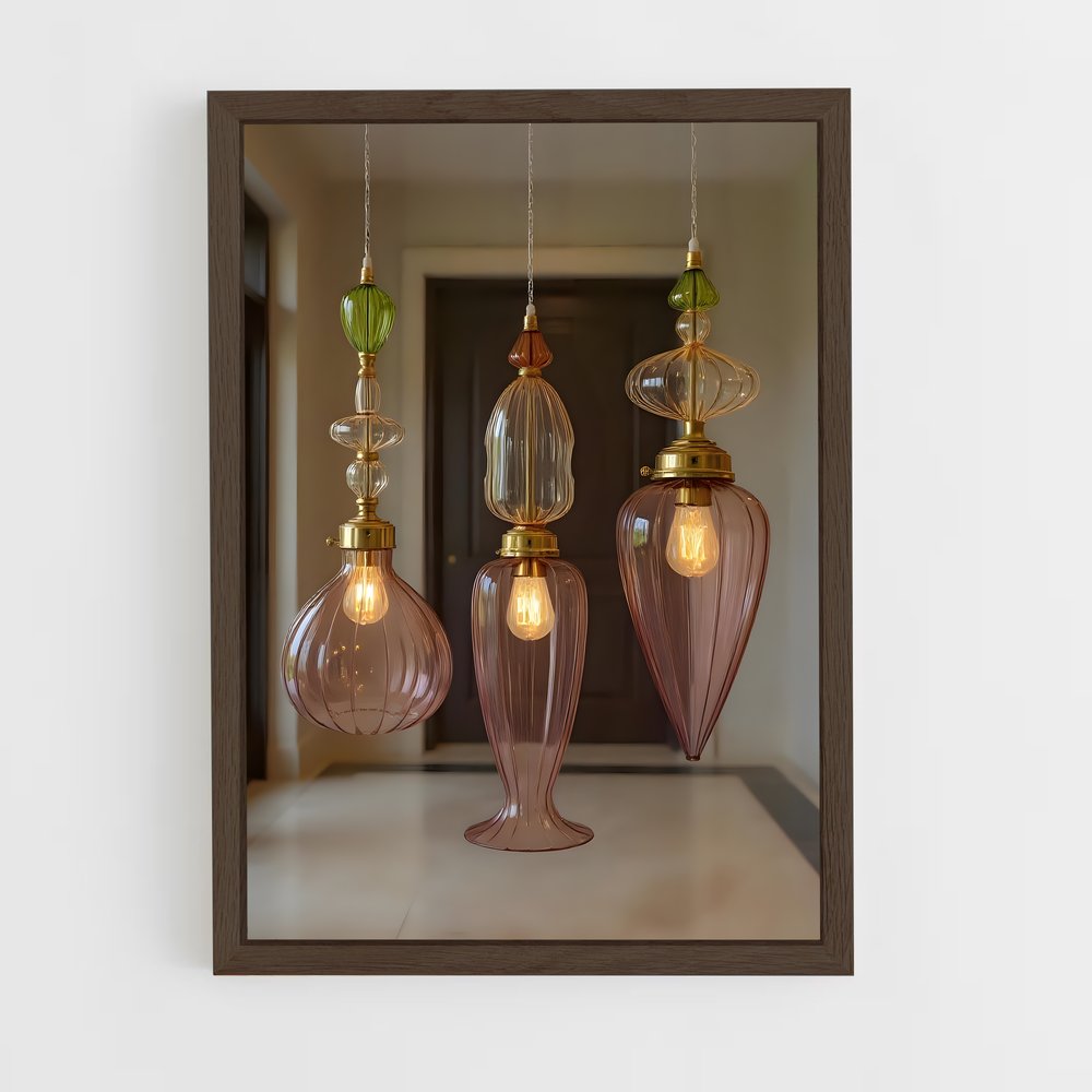 ap-chandelier-5 cadre Bois foncé