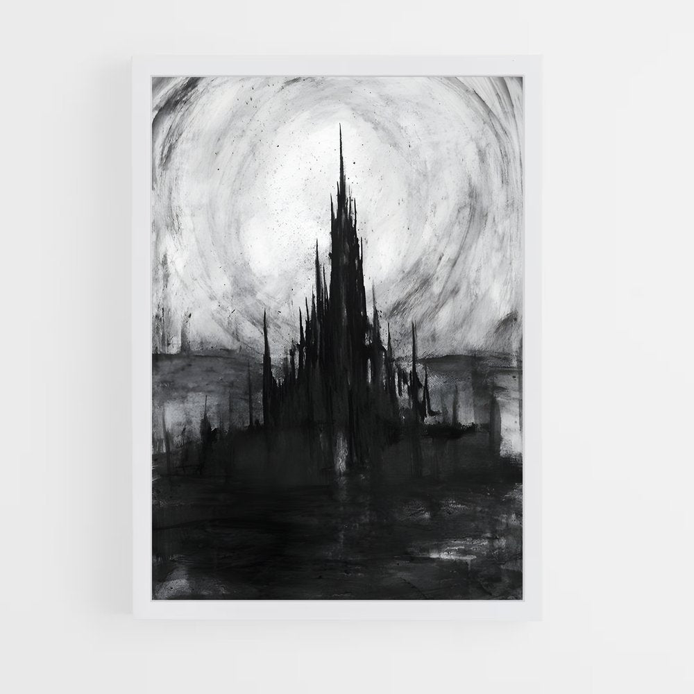 ap-charcoal-8 cadre Blanc