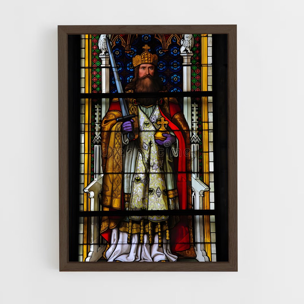 ap-charlemagne-2 cadre Bois foncé