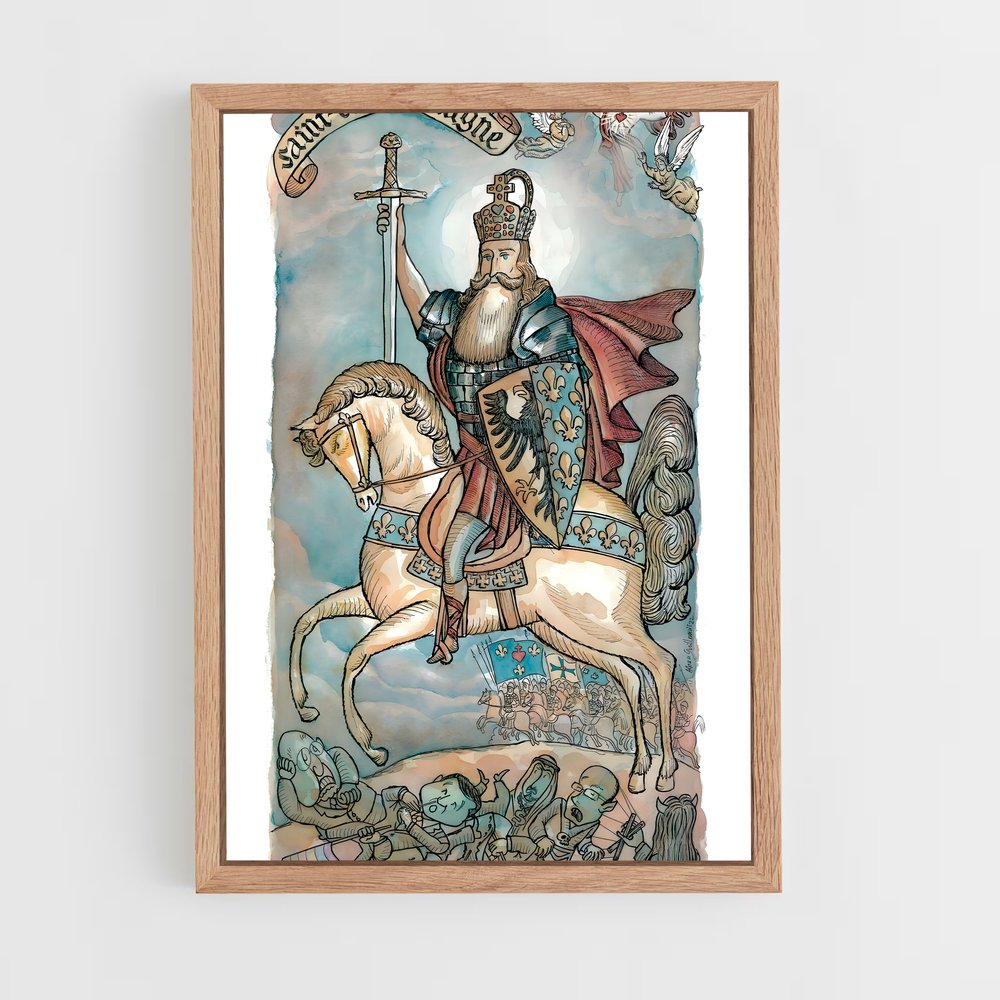 ap-charlemagne-4 cadre Bois clair