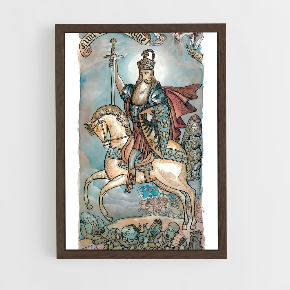 ap-charlemagne-4 cadre Bois foncé