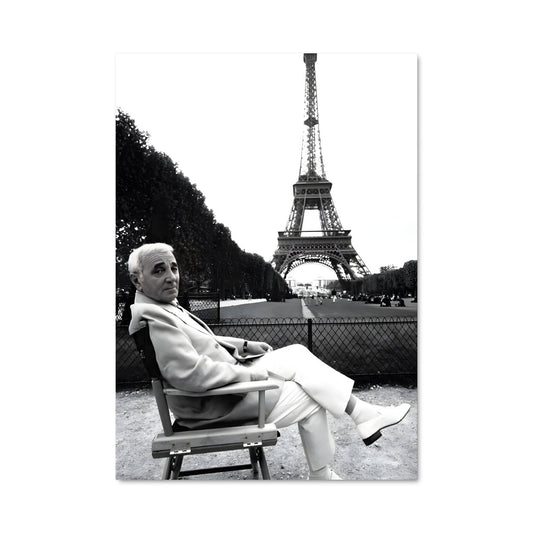 Poster Aznavour à Paris