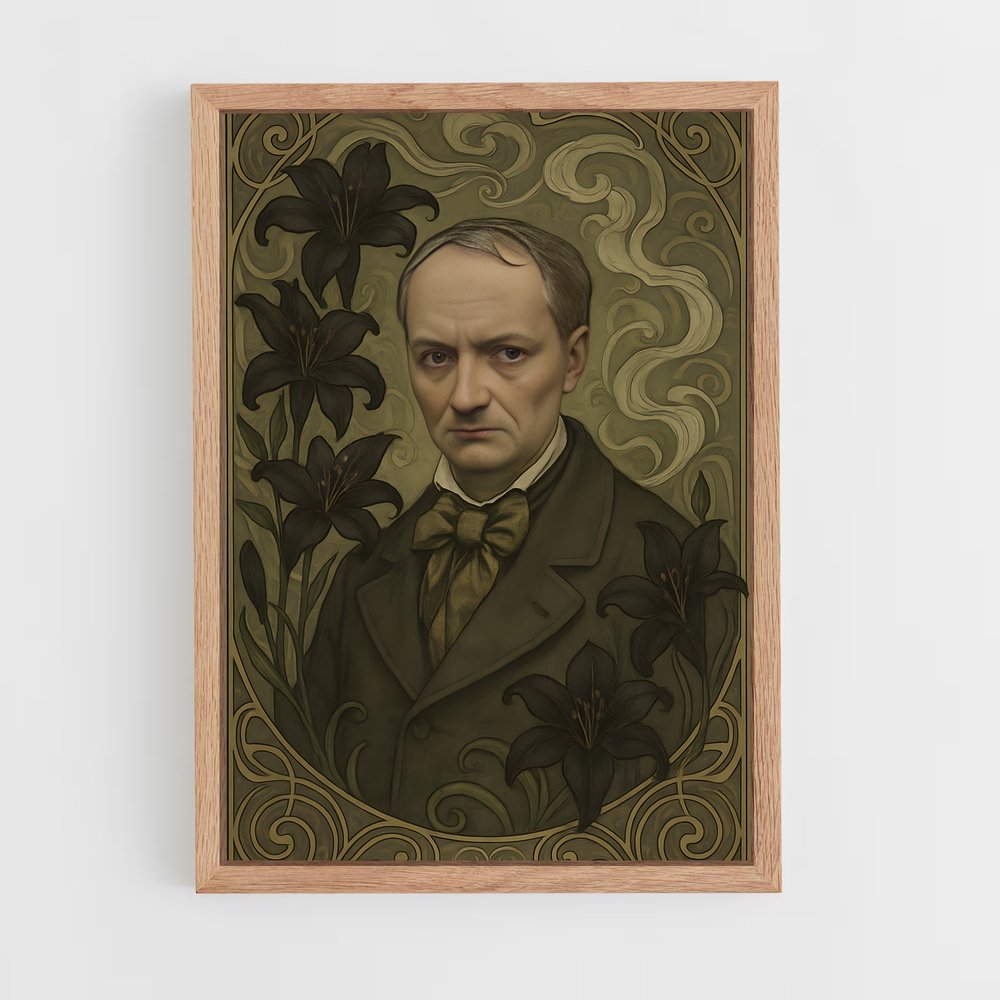 ap-charles baudelaire-2 cadre Bois clair