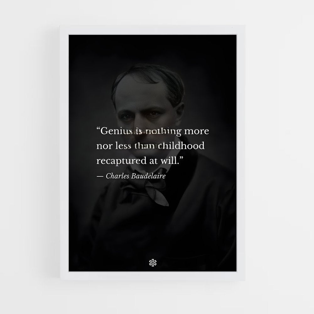 ap-charles baudelaire-3 cadre Blanc