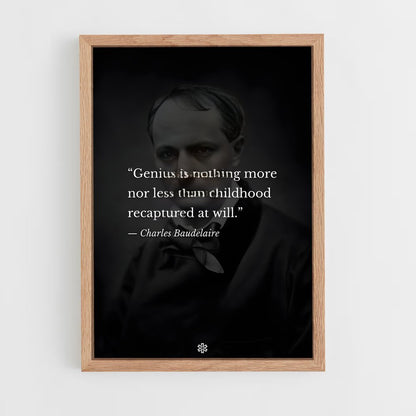 ap-charles baudelaire-3 cadre Bois clair