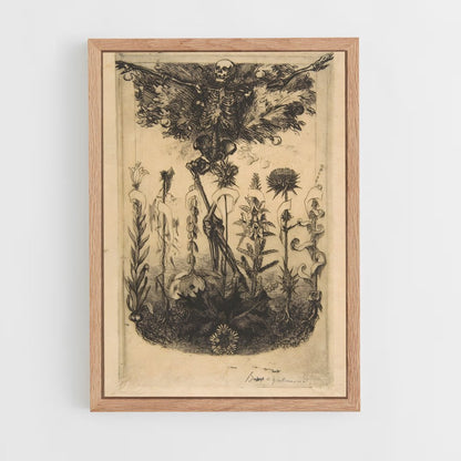 ap-charles baudelaire-4 cadre Bois clair