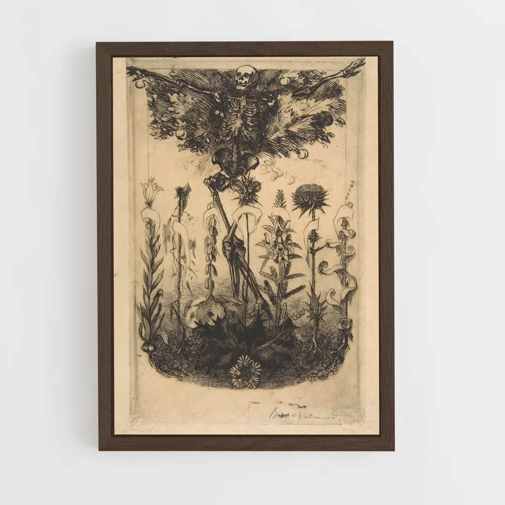 ap-charles baudelaire-4 cadre Bois foncé