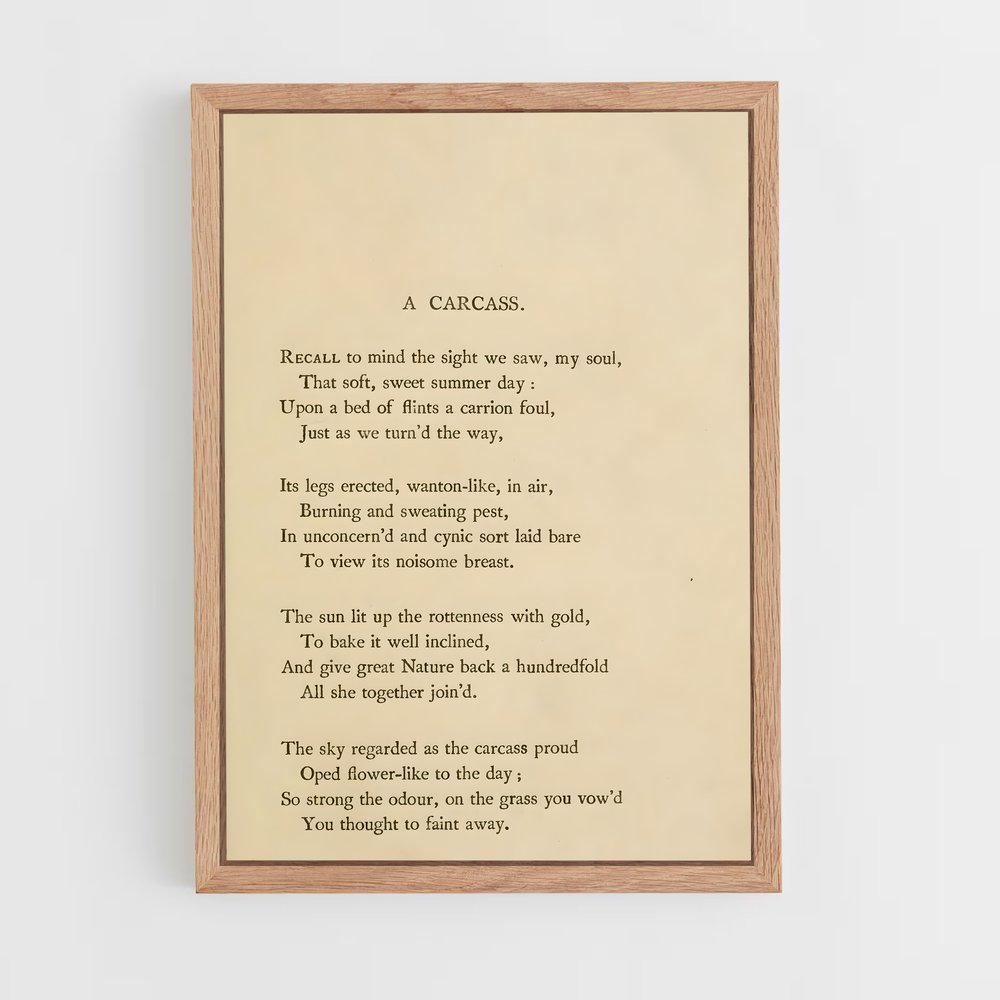 ap-charles baudelaire-8 cadre Bois clair