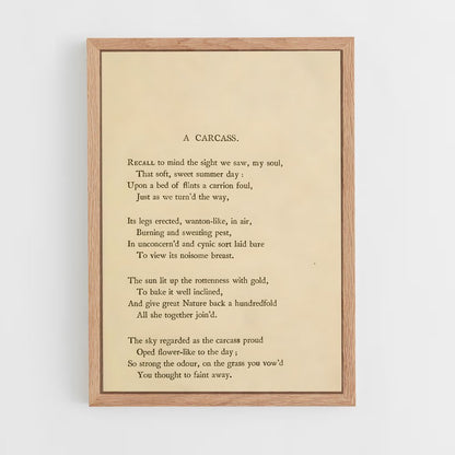 ap-charles baudelaire-8 cadre Bois clair