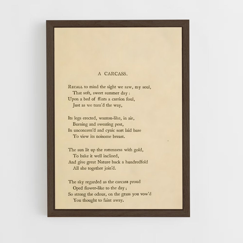 ap-charles baudelaire-8 cadre Bois foncé
